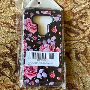 5 for 25 | LG V20 Shockproof Case Pink Floral Black